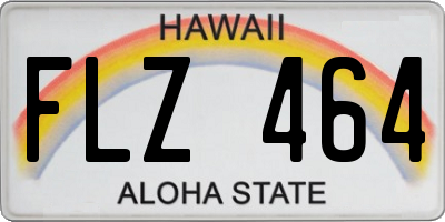HI license plate FLZ464