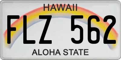 HI license plate FLZ562