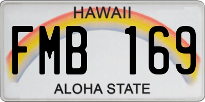 HI license plate FMB169