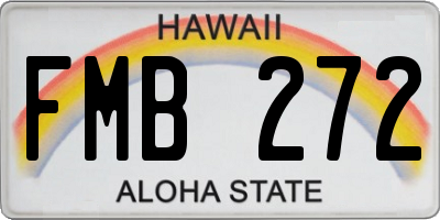 HI license plate FMB272