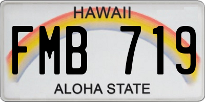 HI license plate FMB719