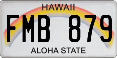 HI license plate FMB879