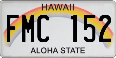 HI license plate FMC152