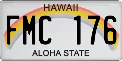 HI license plate FMC176
