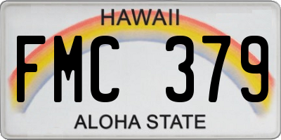 HI license plate FMC379