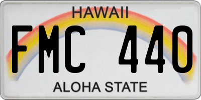 HI license plate FMC440