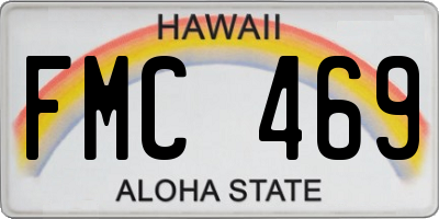 HI license plate FMC469