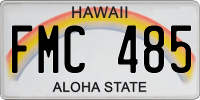 HI license plate FMC485