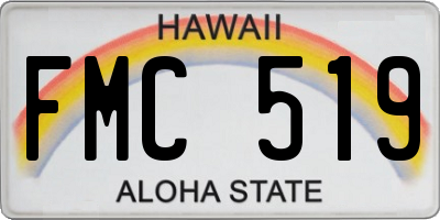 HI license plate FMC519