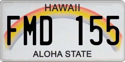 HI license plate FMD155