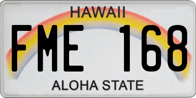 HI license plate FME168