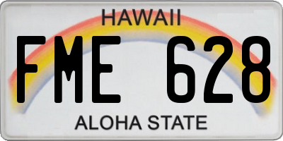 HI license plate FME628