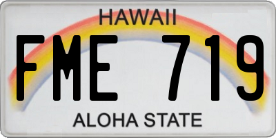 HI license plate FME719