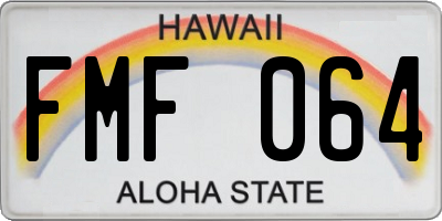 HI license plate FMF064
