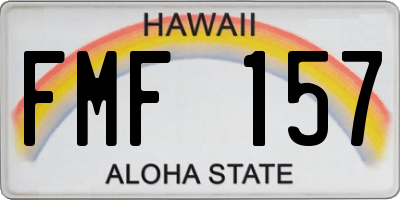 HI license plate FMF157