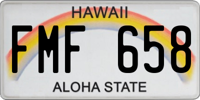 HI license plate FMF658