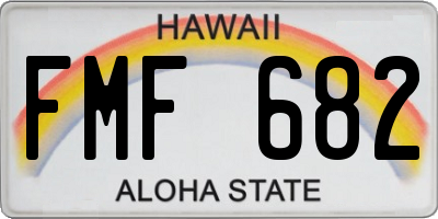 HI license plate FMF682