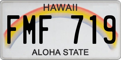 HI license plate FMF719