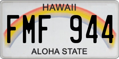 HI license plate FMF944