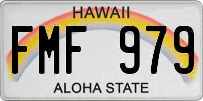 HI license plate FMF979