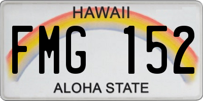 HI license plate FMG152