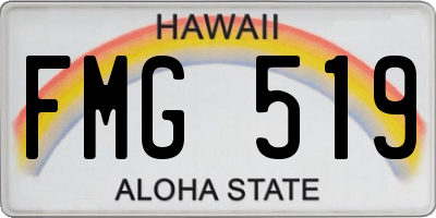 HI license plate FMG519
