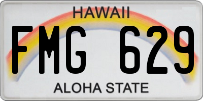 HI license plate FMG629