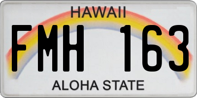 HI license plate FMH163