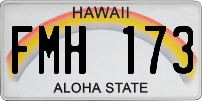 HI license plate FMH173
