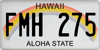 HI license plate FMH275