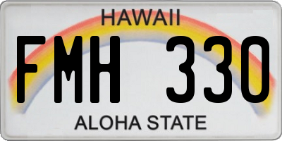 HI license plate FMH330