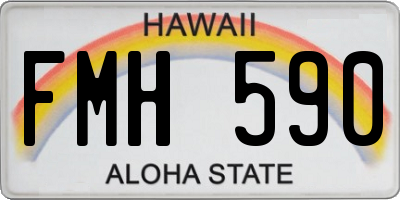 HI license plate FMH590
