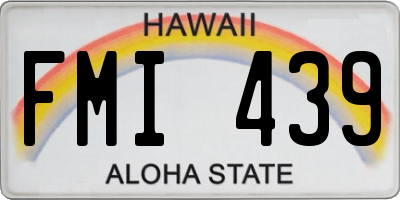 HI license plate FMI439