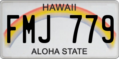 HI license plate FMJ779
