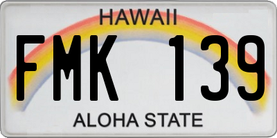 HI license plate FMK139
