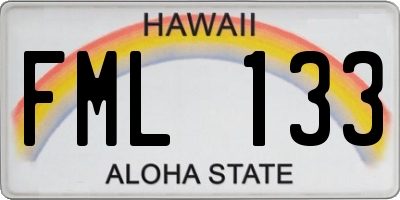 HI license plate FML133