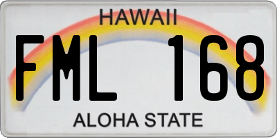 HI license plate FML168