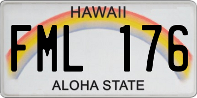 HI license plate FML176