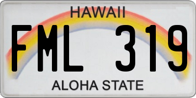 HI license plate FML319