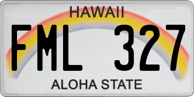 HI license plate FML327