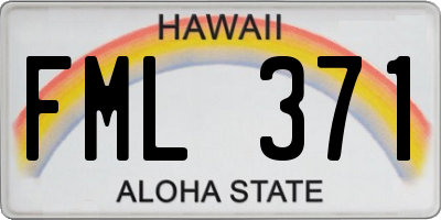 HI license plate FML371