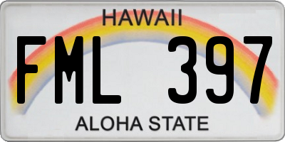 HI license plate FML397