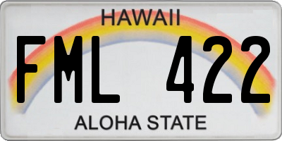 HI license plate FML422