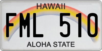HI license plate FML510