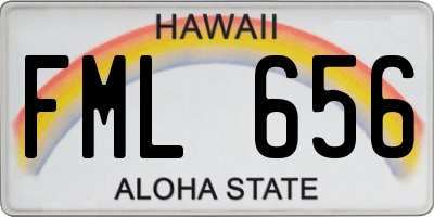HI license plate FML656