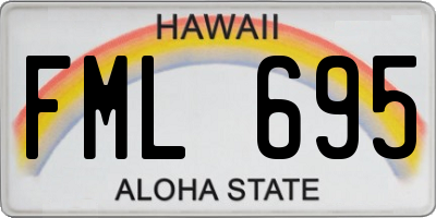 HI license plate FML695