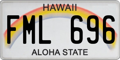 HI license plate FML696