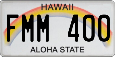 HI license plate FMM400