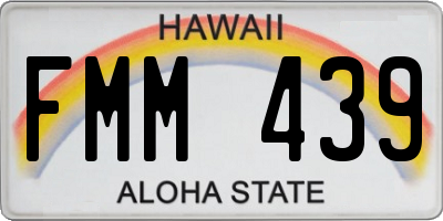 HI license plate FMM439