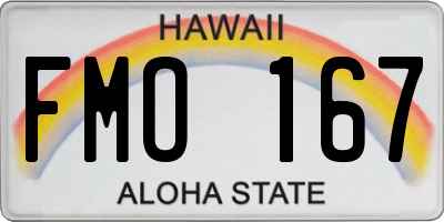 HI license plate FMO167